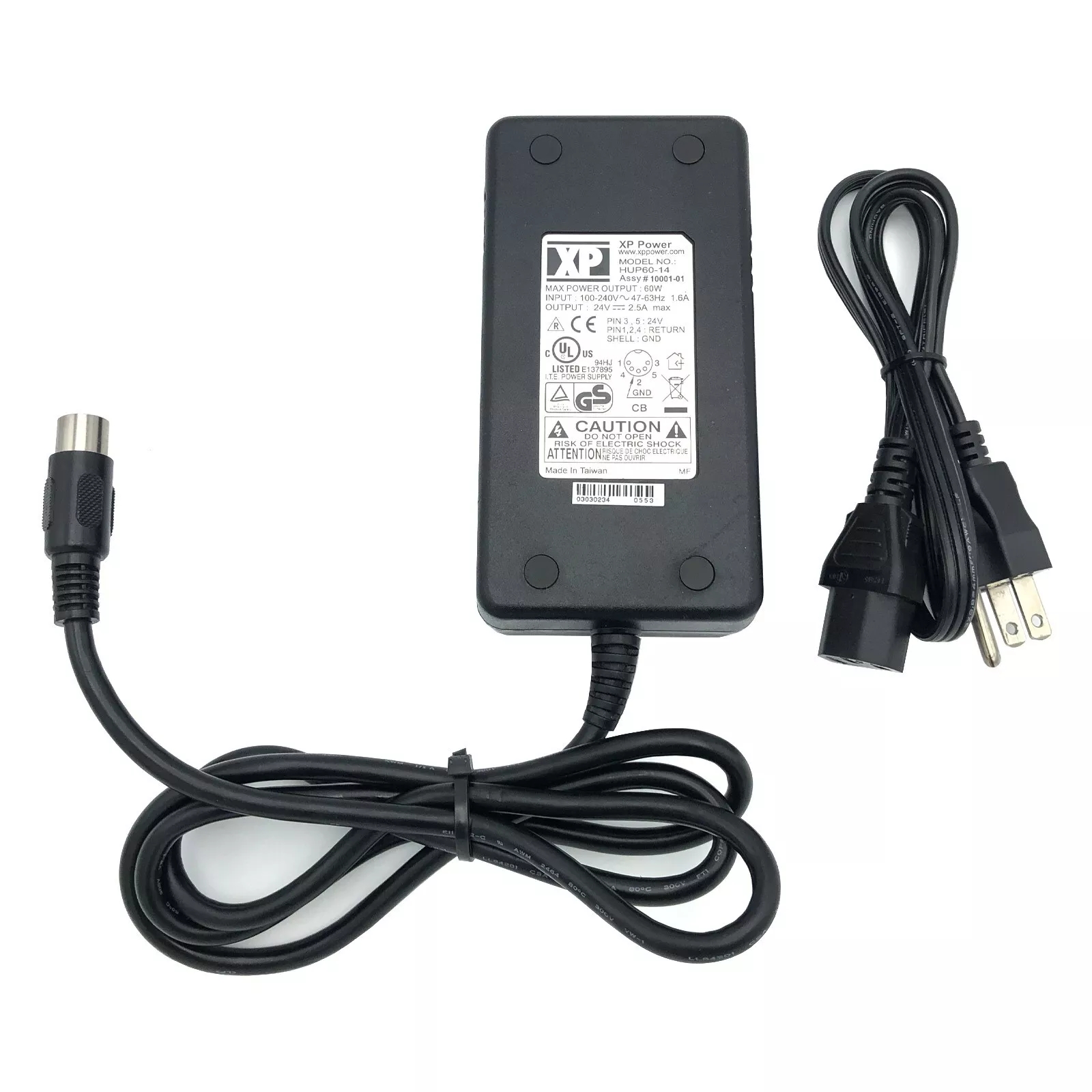 *Brand NEW*Genuine XP Power HUP60-14 24V 2.5A AC Adapter Power Supply 5Pin